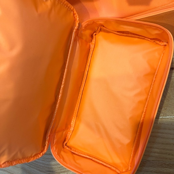 Beis Creamsicle Bright Orange mini Weekender  and Dopp kit - Picture 4 of 7